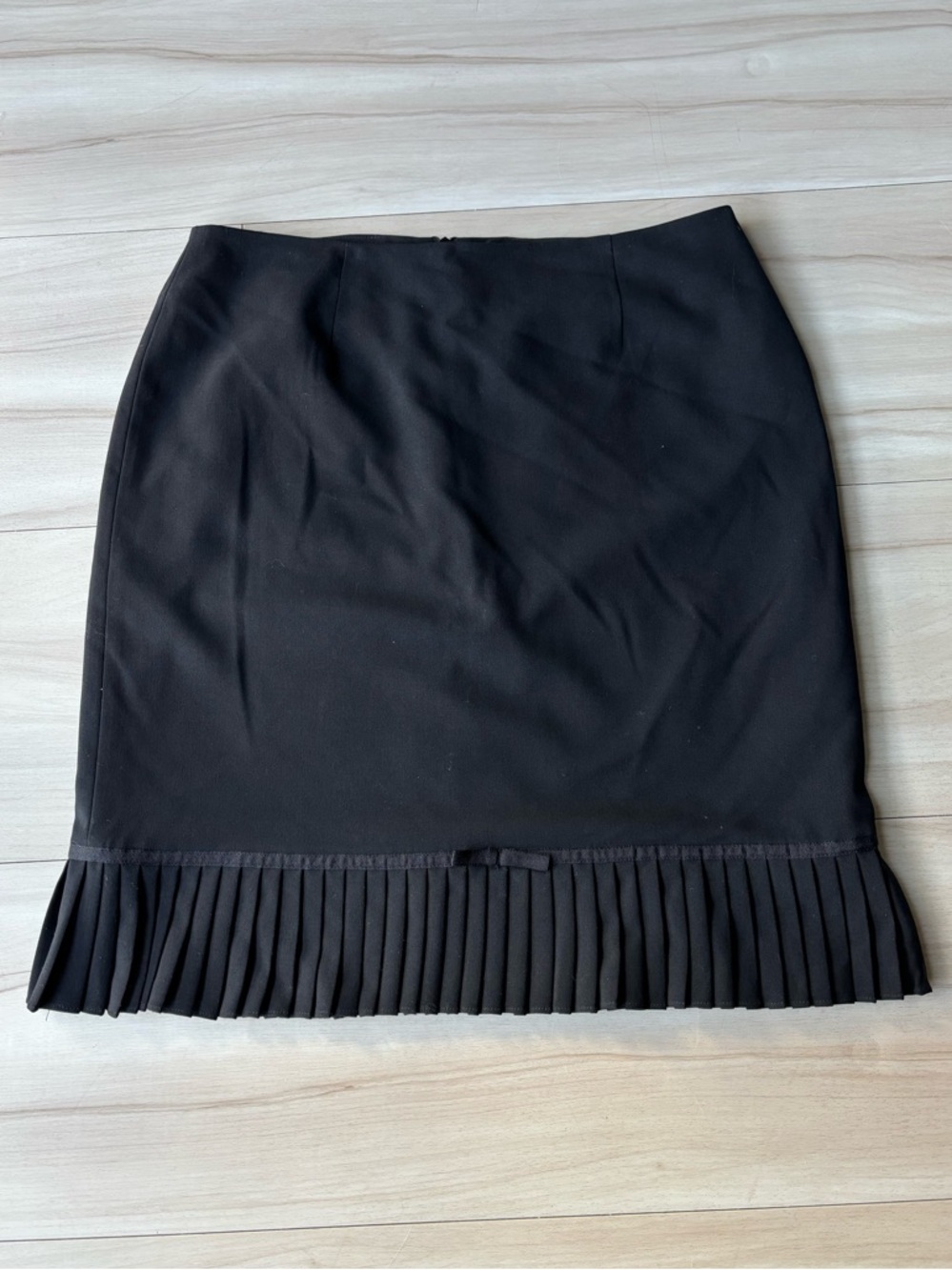 Worthington Black Pencil Skirt with Pleated Hem
